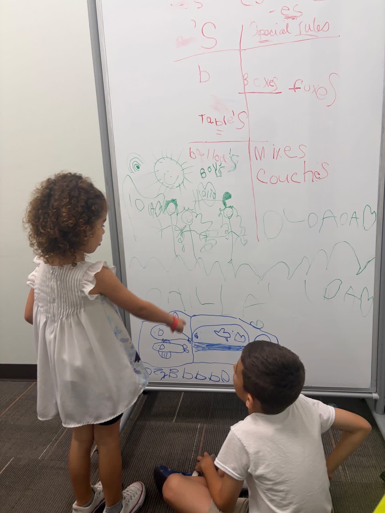 1-1 coaching session with whiteboard learning
